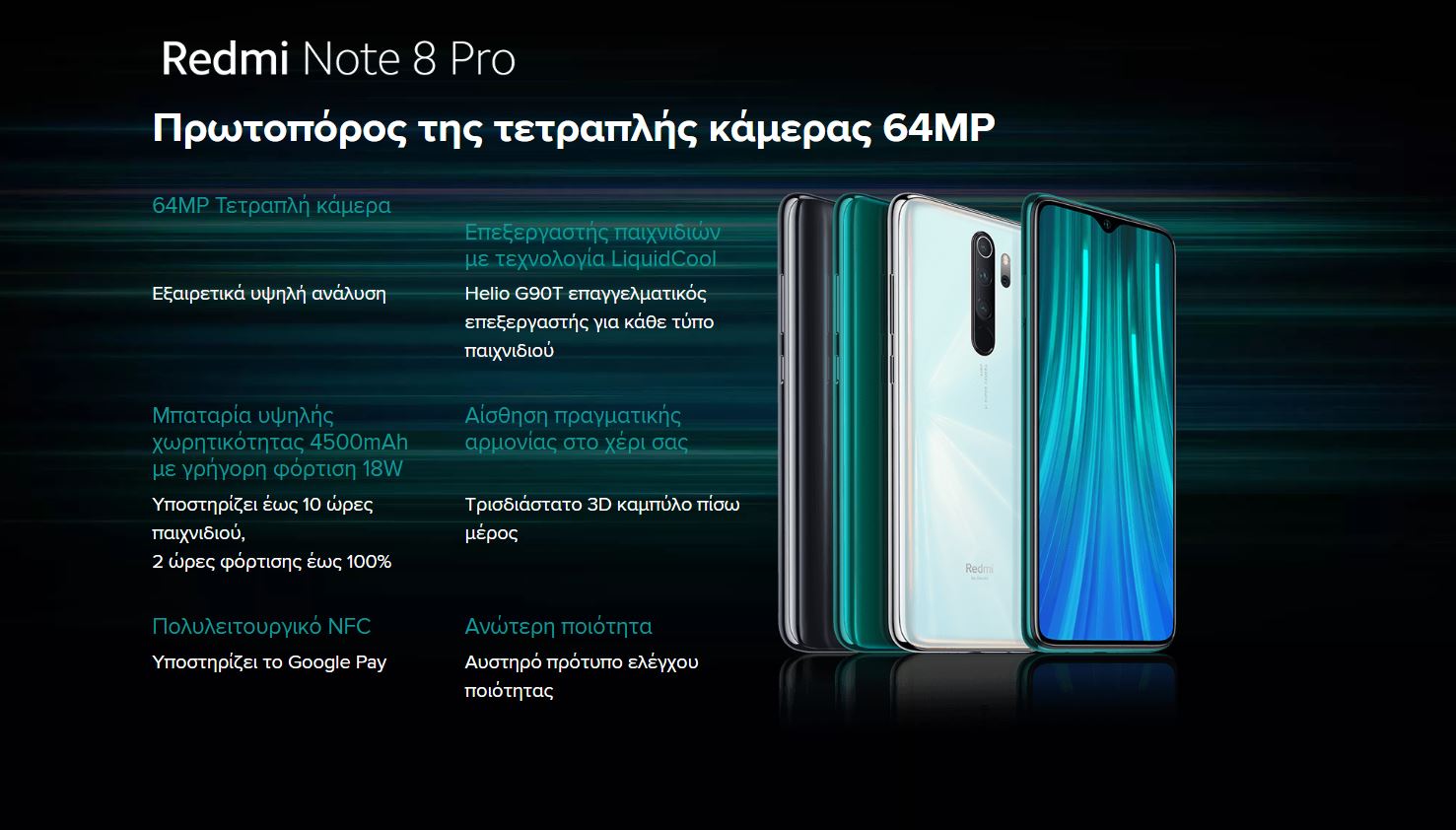 Xiaomi Redmi Note 8 Pro- Προδιαγραφές